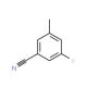 3-Fluoro-5-methylbenzonitrile (CAS 216976-30-6) - chemical structure image