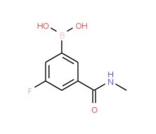 3-Fluoro-5-(methylcarbamoyl)phenylboronic acid (CAS 871332-63-7) - chemical structure image