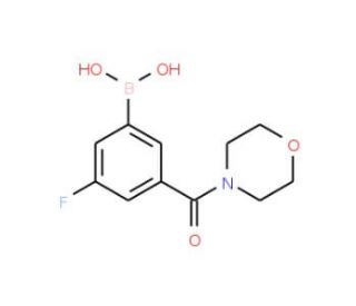3-Fluoro-5-(morpholin-4-ylcarbonyl)benzeneboronic acid (CAS 874219-40-6) - chemical structure image