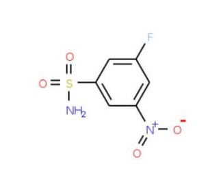 3-fluoro-5-nitrobenzene-1-sulfonamide - chemical structure image