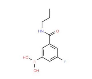 3-Fluoro-5-(propylcarbamoyl)benzeneboronic acid (CAS 874219-37-1) - chemical structure image