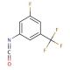 3-Fluoro-5-(trifluoromethyl)phenyl isocyanate (CAS 302912-19-2) - chemical structure image