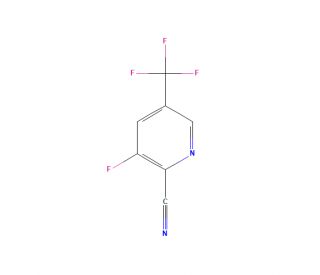 3-Fluoro-5-(trifluoromethyl)pyridine-2-carbonitrile (CAS 80194-71-4) - chemical structure image