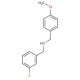 (3-Fluoro-benzyl)-(4-methoxy-benzyl)-amine (CAS 418792-57-1) - chemical structure image