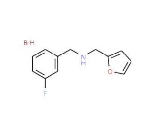 (3-Fluoro-benzyl)-furan-2-ylmethyl-aminehydrobromide - chemical structure image