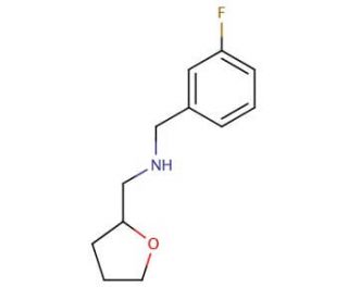 (3-Fluoro-benzyl)-(tetrahydro-furan-2-ylmethyl)-amine - chemical structure image