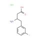 3-Fluoro-D-beta-homophenylalanine hydrochloride (CAS 331763-65-6) - chemical structure image
