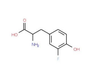 3-Fluoro-D-tyrosine (CAS 64024-06-2) - chemical structure image