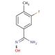 3-fluoro-N′-hydroxy-4-methylbenzene-1-carboximidamide - chemical structure image