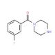 (3-Fluoro-phenyl)-piperazin-1-yl-methanone (CAS 179334-10-2) - chemical structure image