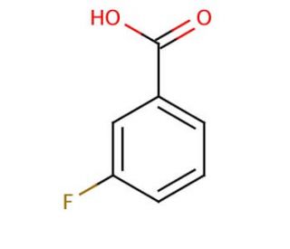 3-Fluorobenzoic acid (CAS 455-38-9) - chemical structure image