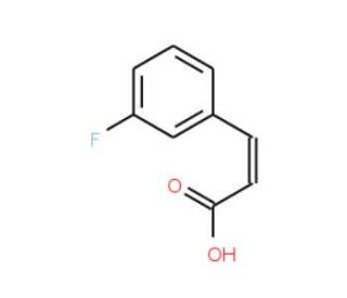 3-Fluorocinnamic acid (CAS 458-46-8) - chemical structure image