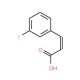 3-Fluorocinnamic acid (CAS 458-46-8) - chemical structure image