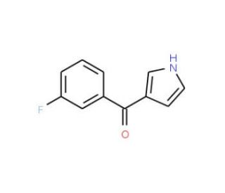 (3-Fluorophenyl)-(1H-pyrrol-3-yl)methanone (CAS 893612-64-1) - chemical structure image