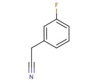 3-Fluorophenylacetonitrile (CAS 501-00-8) - chemical structure image