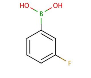 3-Fluorophenylboronic acid (CAS 768-35-4) - chemical structure image