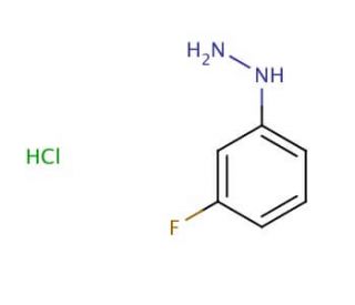 3-Fluorophenylhydrazine hydrochloride (CAS 2924-16-5) - chemical structure image