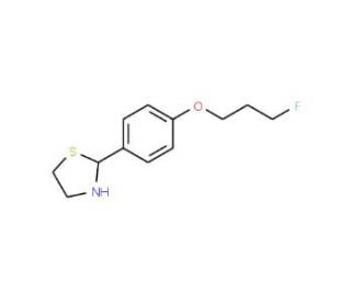 3-Fluoropropyl 4-(1,3-thiazolan-2-yl)phenyl ether - chemical structure image