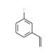 3-Fluorostyrene (CAS 350-51-6) - chemical structure image