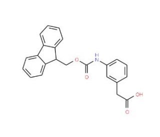 3-(Fmoc-amino)phenylacetic Acid (CAS 186320-08-1) - chemical structure image