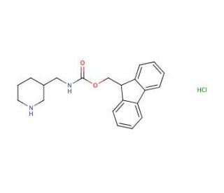 3-Fmoc-Aminomethyl-Piperidine Hydrochloride (CAS 1159826-46-6) - chemical structure image
