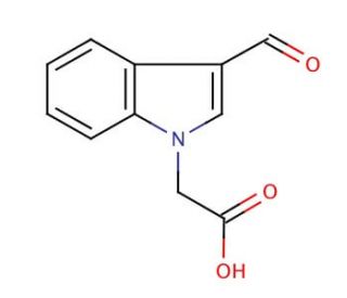 (3-Formyl-1-indolyl)acetic acid (CAS 138423-98-0) - chemical structure image