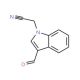 (3-Formyl-1H-indol-1-yl)acetonitrile (CAS 328973-78-0) - chemical structure image