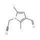 (3-formyl-2,5-dimethyl-1H-pyrrol-1-yl)acetonitrile - chemical structure image