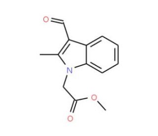 (3-Formyl-2-methyl-indol-1-yl)-acetic acidmethyl ester (CAS 431983-71-0) - chemical structure image