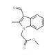 (3-Formyl-2-methyl-indol-1-yl)-acetic acidmethyl ester (CAS 431983-71-0) - chemical structure image