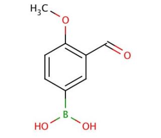 3-Formyl-4-methoxyphenylboronic acid (CAS 121124-97-8) - chemical structure image