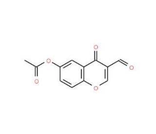 3-Formyl-4-oxo-4H-chromen-6-yl acetate - chemical structure image