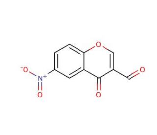 3-Formyl-6-nitrochromone (CAS 42059-80-3) - chemical structure image