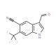 3-Formyl-6-(trifluoromethyl)-1H-indole-5-carbonitrile - chemical structure image