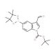 3-Formylindole-5-boronic acid pinacol ester, N-BOC protected - chemical structure image