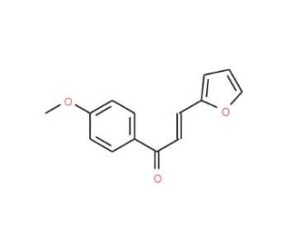 3-Fur-2-yl-1-(4-methoxyphenyl)prop-2-en-1-one (CAS 5066-65-9) - chemical structure image