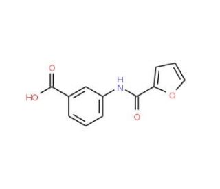 3-(furan-2-amido)benzoic acid - chemical structure image