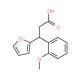 3-Furan-2-yl-3-(2-methoxy-phenyl)-propionic acid - chemical structure image