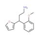 3-Furan-2-yl-3-(2-methoxy-phenyl)-propylamine - chemical structure image
