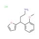 3-Furan-2-yl-3-(2-methoxy-phenyl)-propylaminehydrochloride - chemical structure image