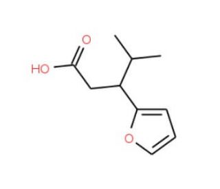 3-Furan-2-yl-4-methyl-pentanoic acid - chemical structure image