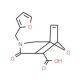 3-Furan-2-ylmethyl-4-oxo-10-oxa-3-aza-tricyclo-[5.2.1.0*1,5*]dec-8-ene-6-carboxylic acid - chemical structure image