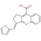 3-Furan-2-ylmethylene-2,3-dihydro-1H-cyclopenta[b]quinoline-9-carboxylic acid - chemical structure image