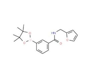 3-(Furfurylaminocarbonyl)benzeneboronic acid pinacol ester (CAS 1073353-63-5) - chemical structure image