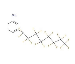 3-(Heptadecafluorooctyl)aniline (CAS 119489-67-7) - chemical structure image