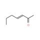 3-Hepten-2-one (CAS 1119-44-4) - chemical structure image
