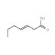 3-Heptenoic Acid (CAS 29901-85-7) - chemical structure image
