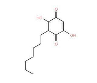 3-Heptyl-2,5-dihydroxy-[1,4]benzoquinone - chemical structure image