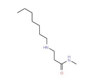 3-(Heptylamino)-N-methylpropanamide - chemical structure image
