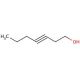 3-Heptyn-1-ol (CAS 14916-79-1) - chemical structure image